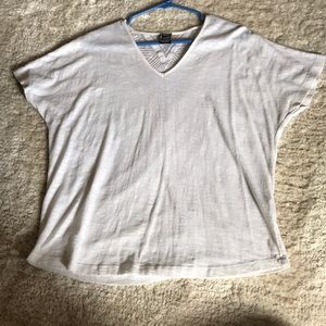 white designed t-shirt